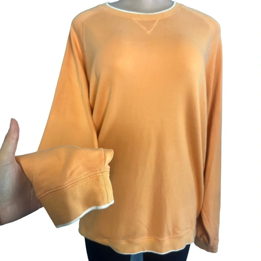 Bobby Jones Orange Pima Cotton Sweater